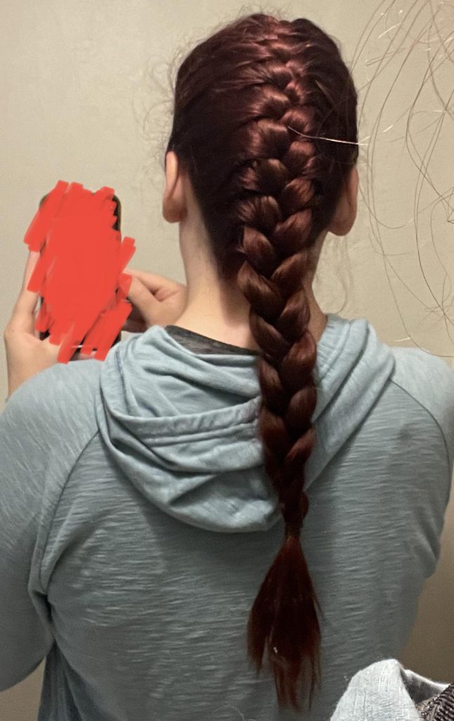 Sophisticated natural braids for thick hair