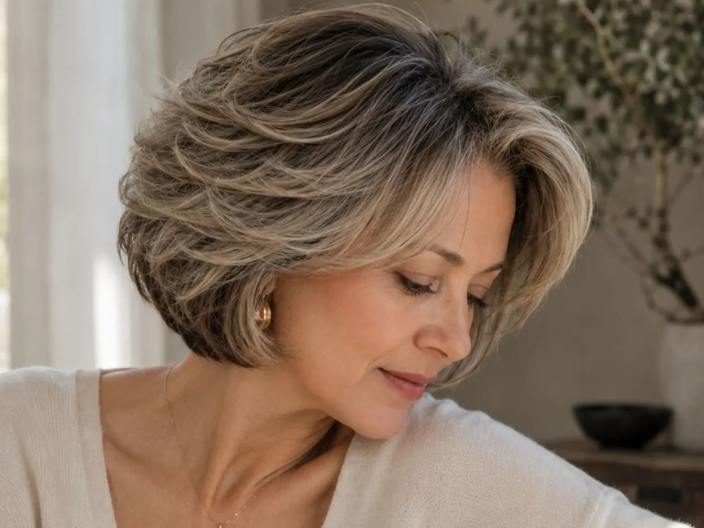 Space-saving short hairstyles for round face black women
