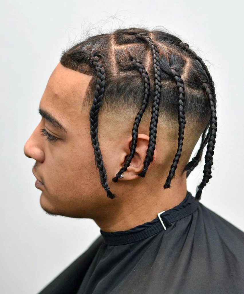 Beautiful braids for straight hair men for wedding