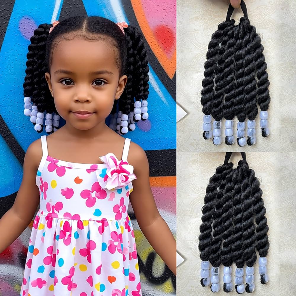 Buzzing low maintenance black hairstyles for kids braids