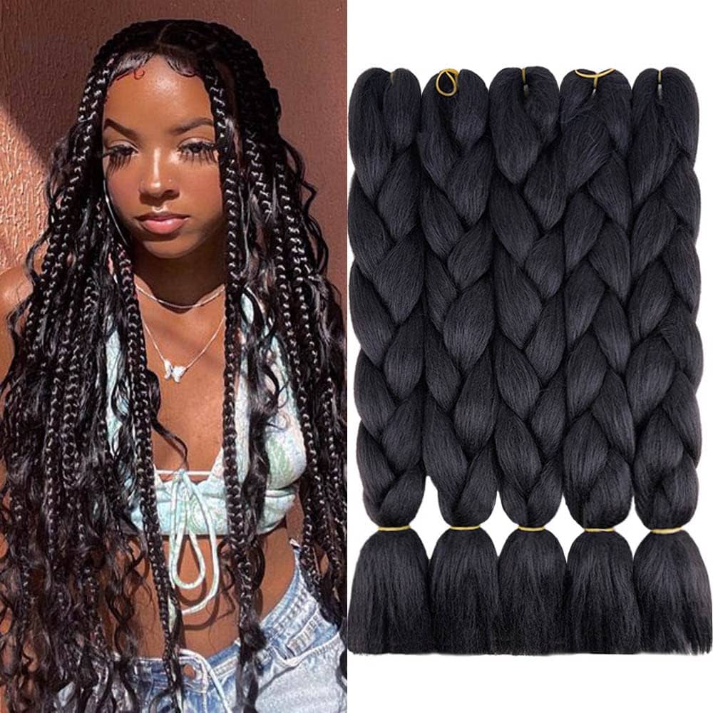 Stunning box braids for oval face