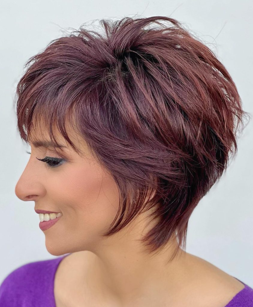 Fresh cute short hairstyles for thick hair over 50