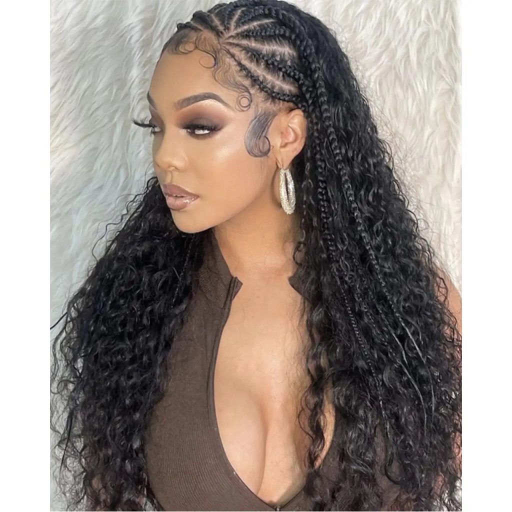 Seasonal easy braids for curly hair
