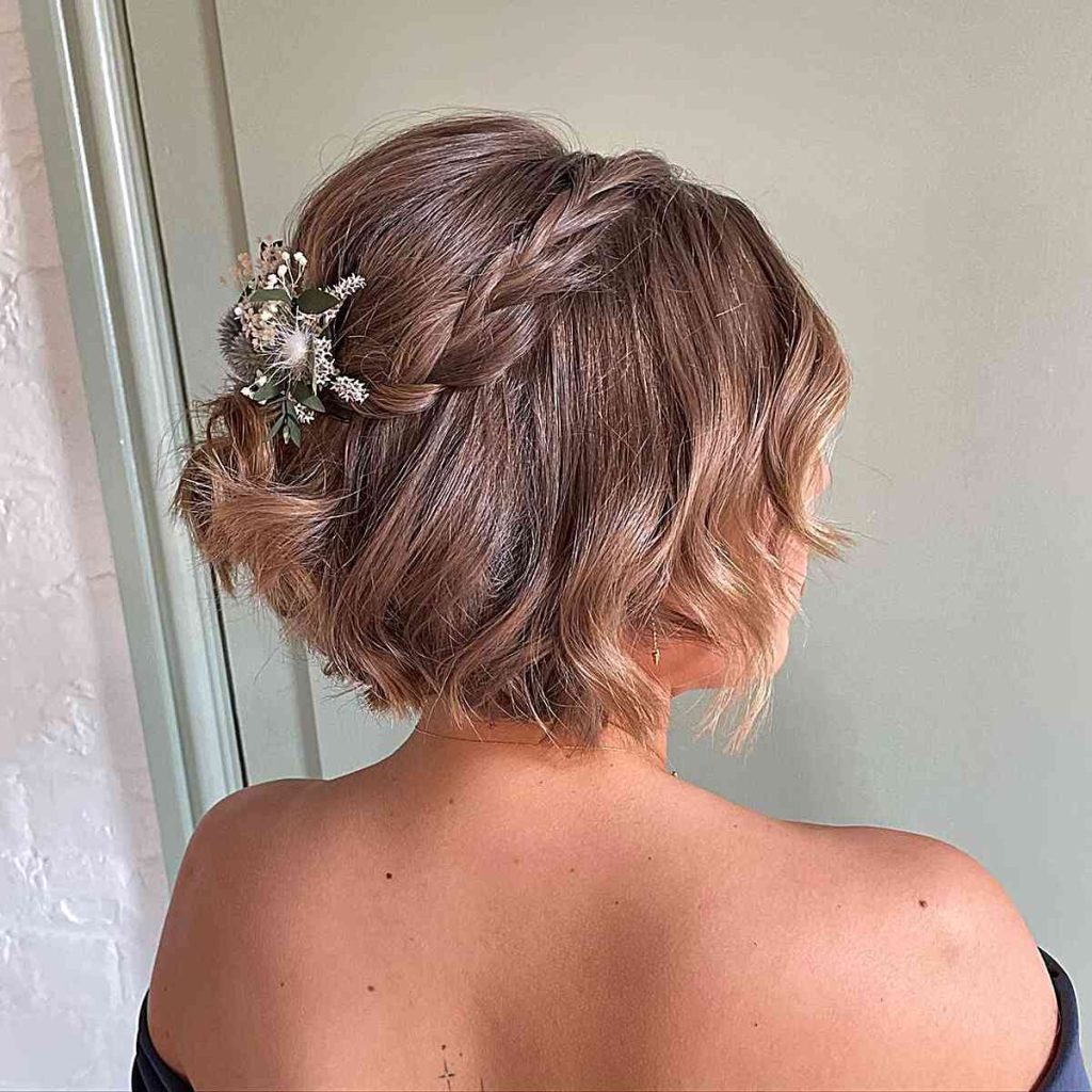 High-end formal women short hairstyles for wedding