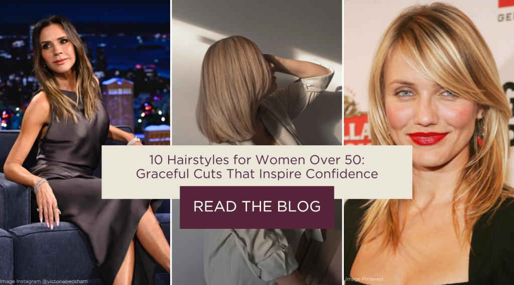 High-end hairstyles for women over 50 for round face