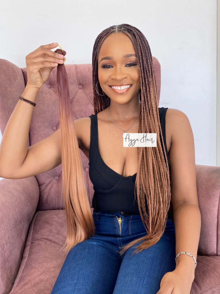Gorgeous natural braids for straight hair