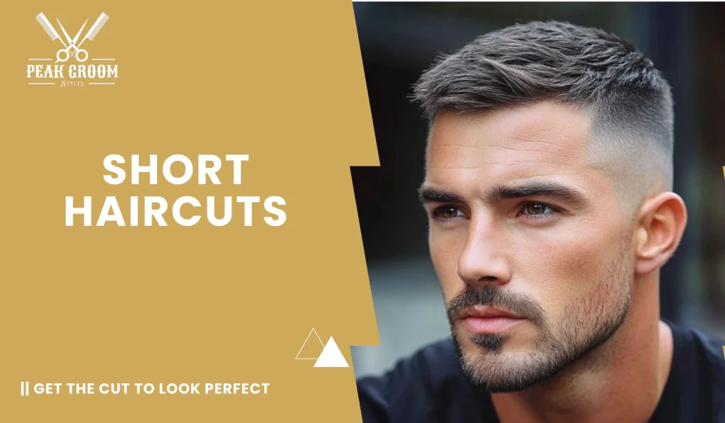 Layered short hairstyles for men with curly hair
