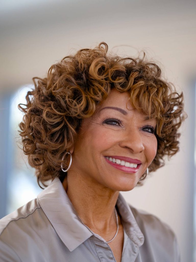 Elegant black hairstyles over 60 for short hair