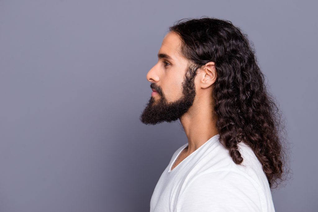 Tasteful long hairstyles for curly hair men step by step