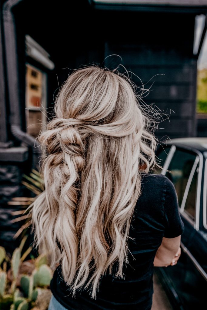 Sleek low maintenance long hairstyles for school