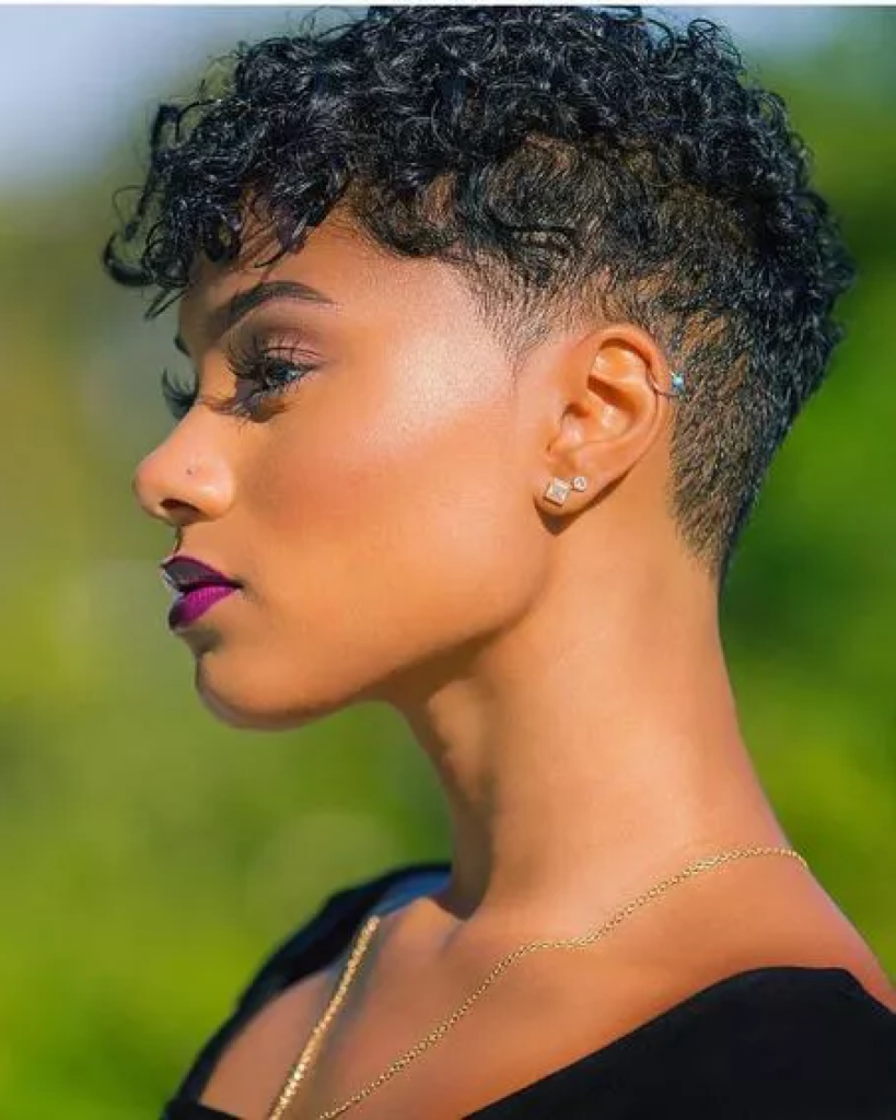 Charming pixie cut for short hairstyles for curly hair