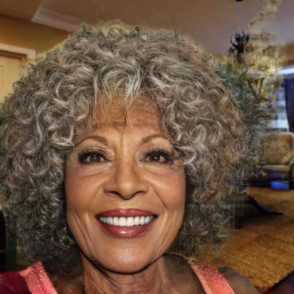 Dramatic black hairstyles over 60 glasses