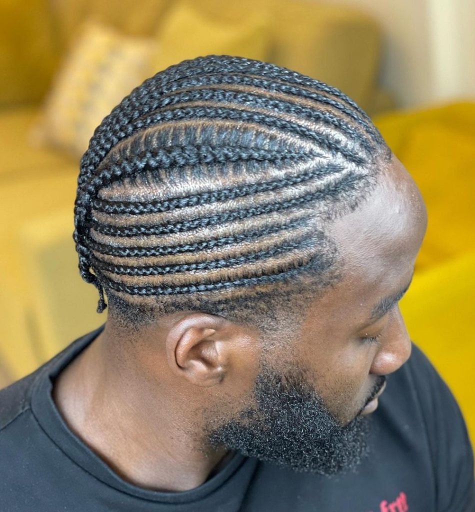 Relaxed natural black hairstyles for men braids