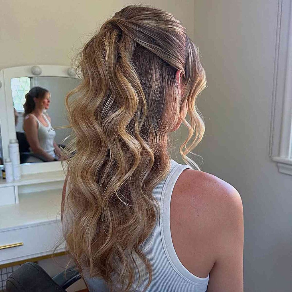 Practical best long hairstyles for wedding guest