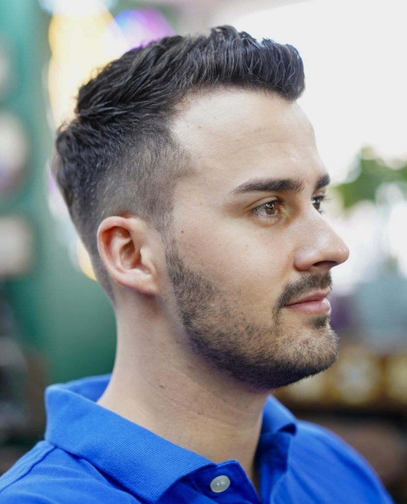 Lovely men haircut for work for wedding