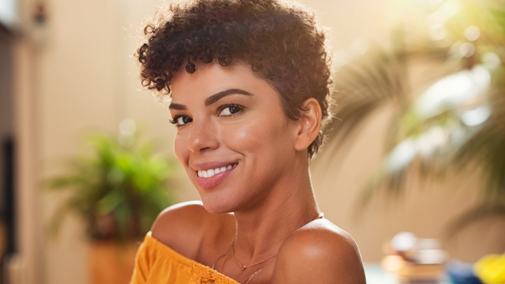 Distinctive short hairstyles for curly hair women looks