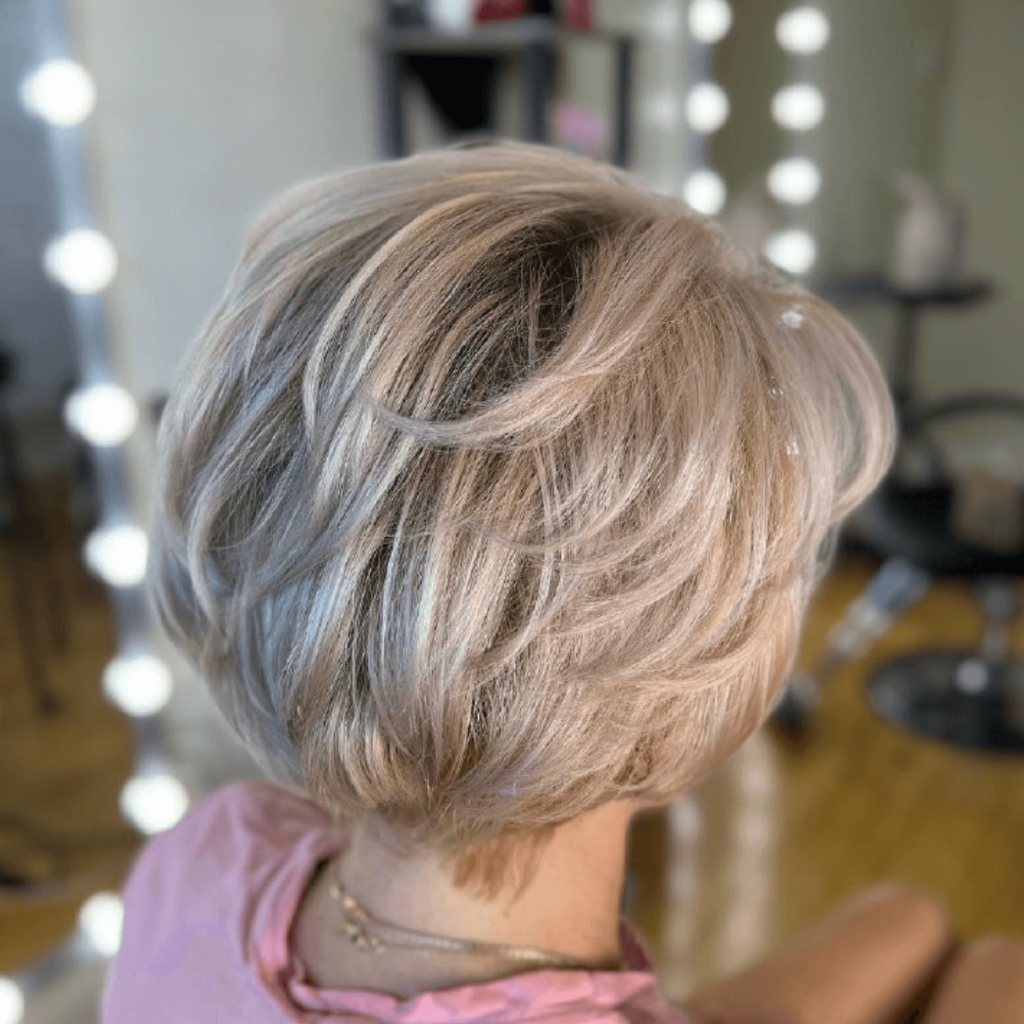 Hot short hairstyles for thin hair women over 60 with glasses