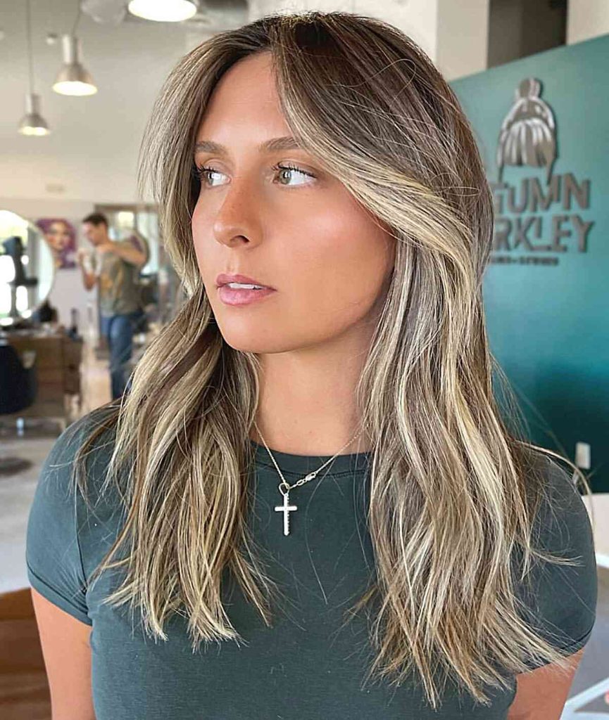 Modern low maintenance long layered hair