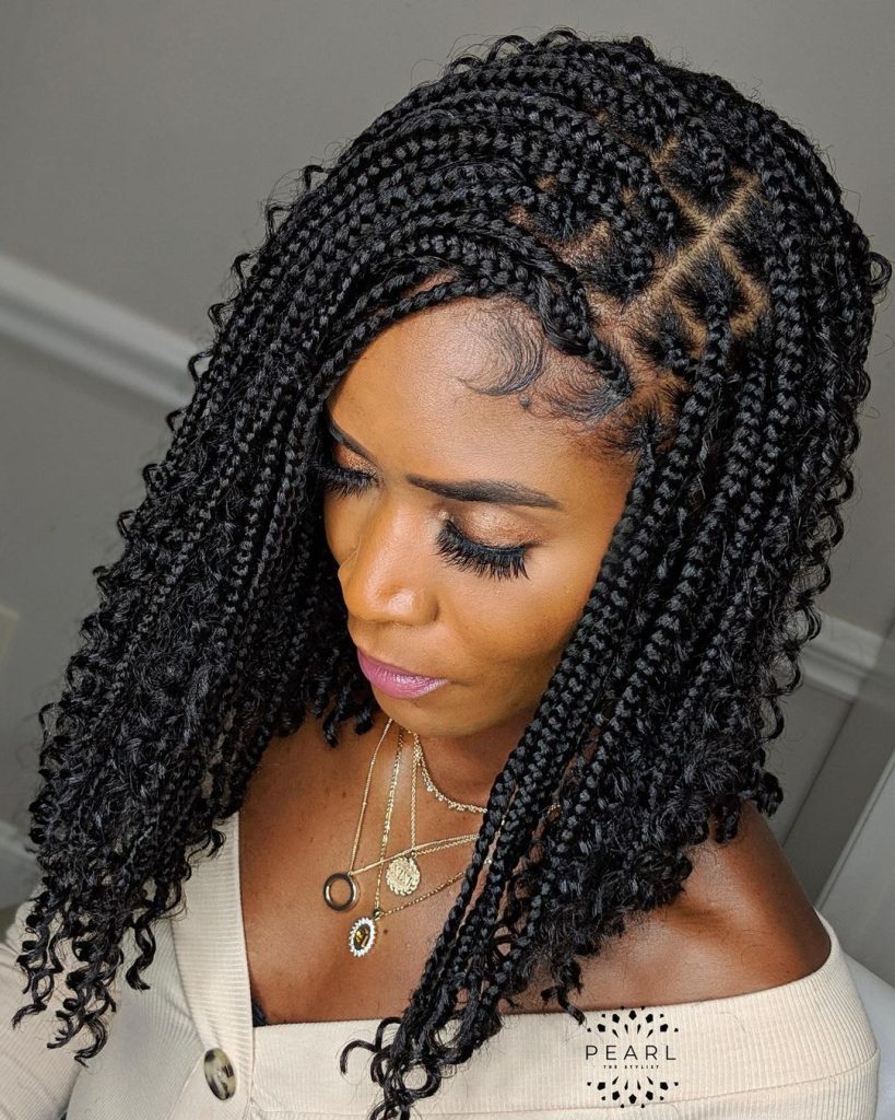 Practical natural box braids