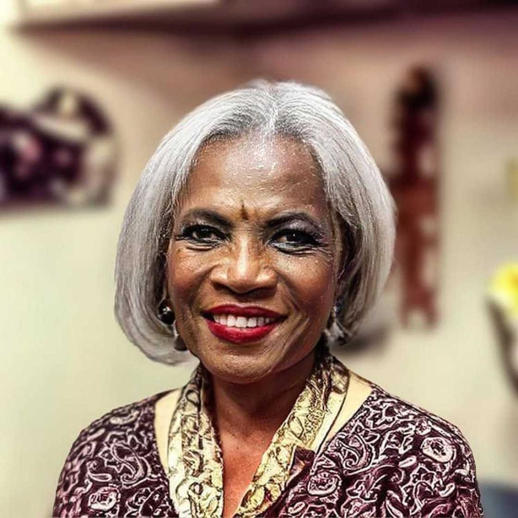 Expressive party black hairstyles over 60