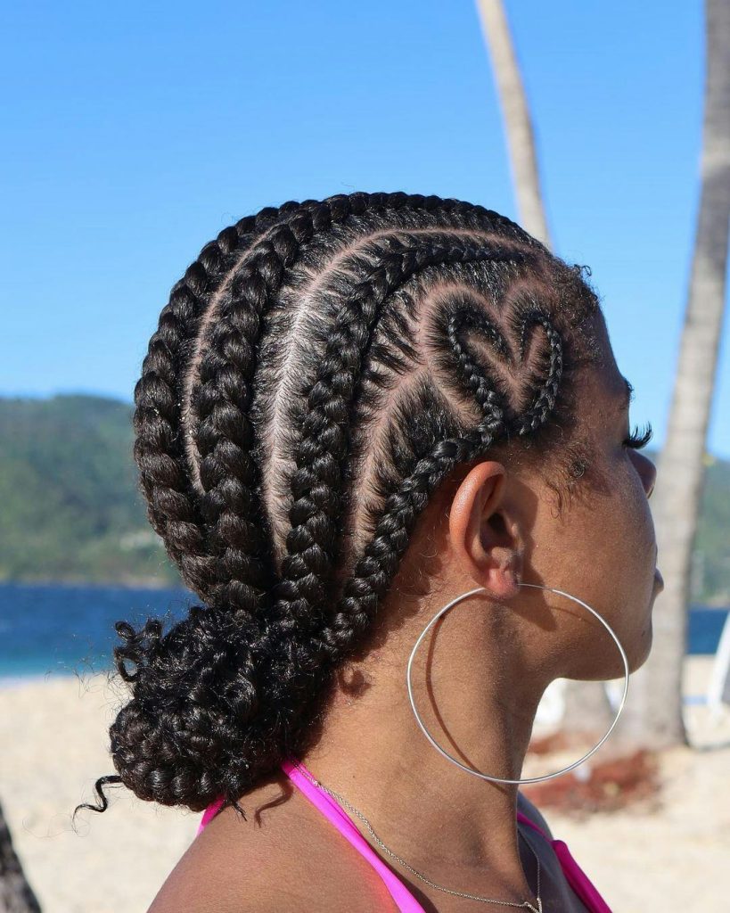 Serene casual with braids hairstyles for women