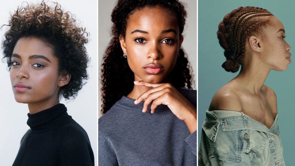 Textured knotless braids for round face