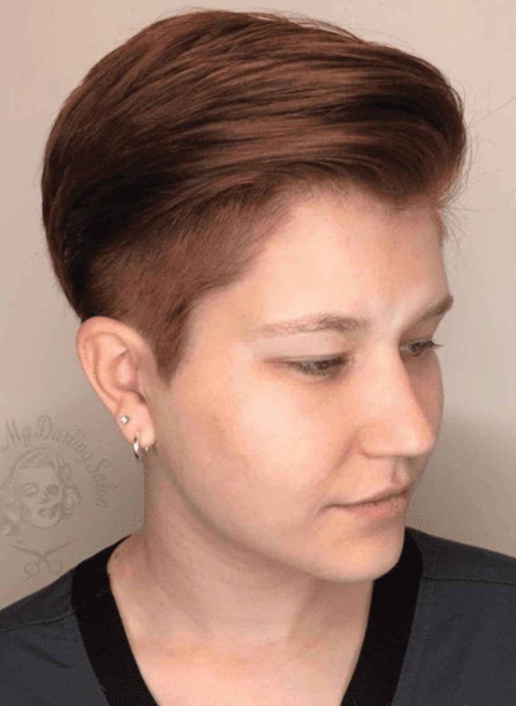 Easy formal women haircut for straight hair