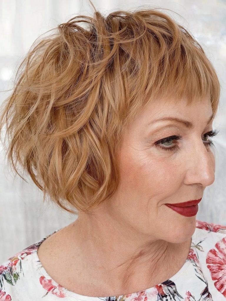 Refined hairstyles for women over 60 short hair