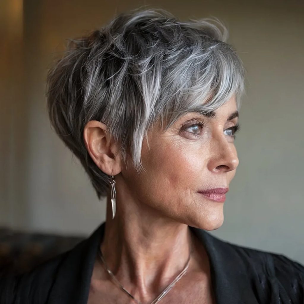 Artful short hairstyles for heavy women over 50