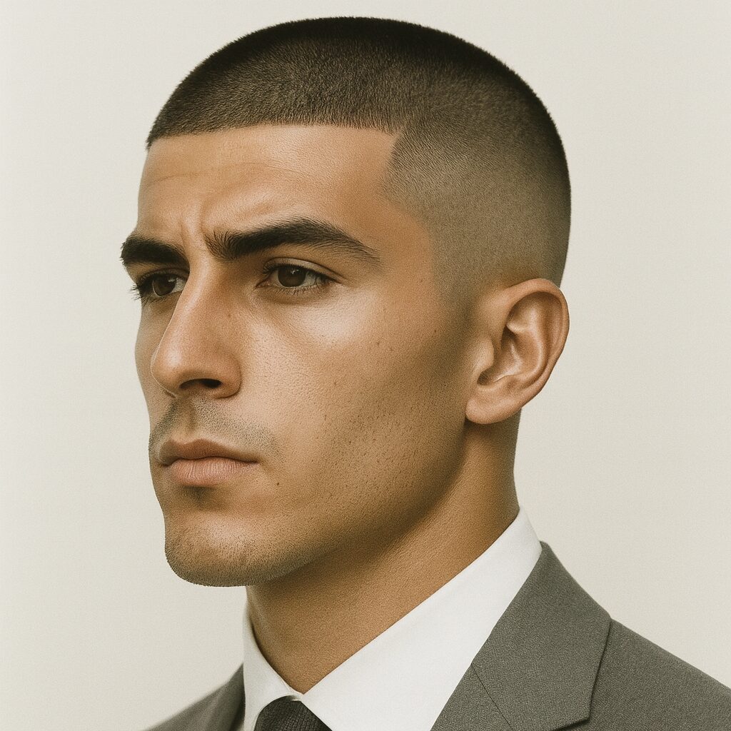 High-end short hairstyles for men with straight hair