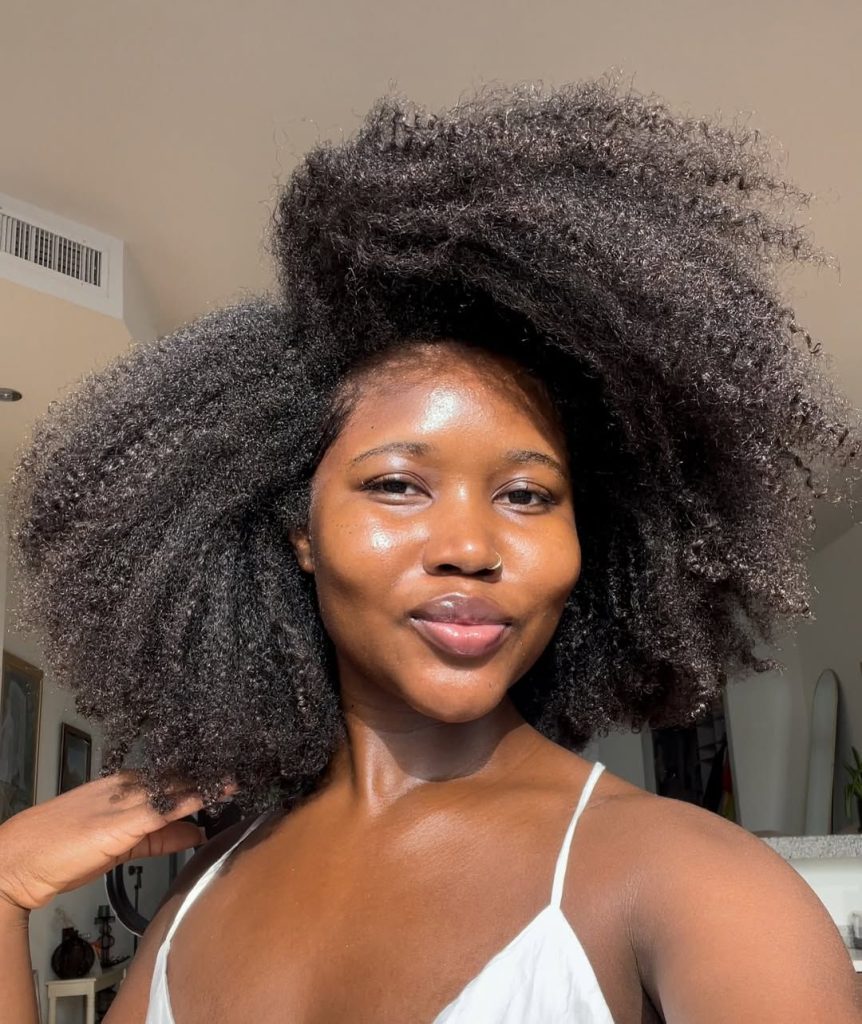 Sleek natural cornrows