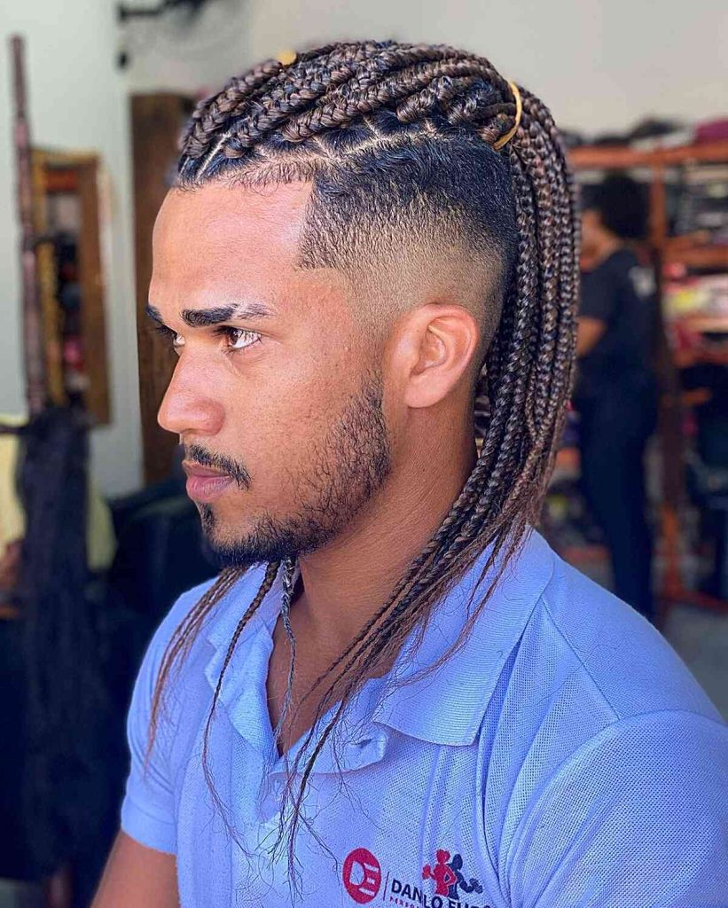 Sophisticated pinterest braids for curly hair men