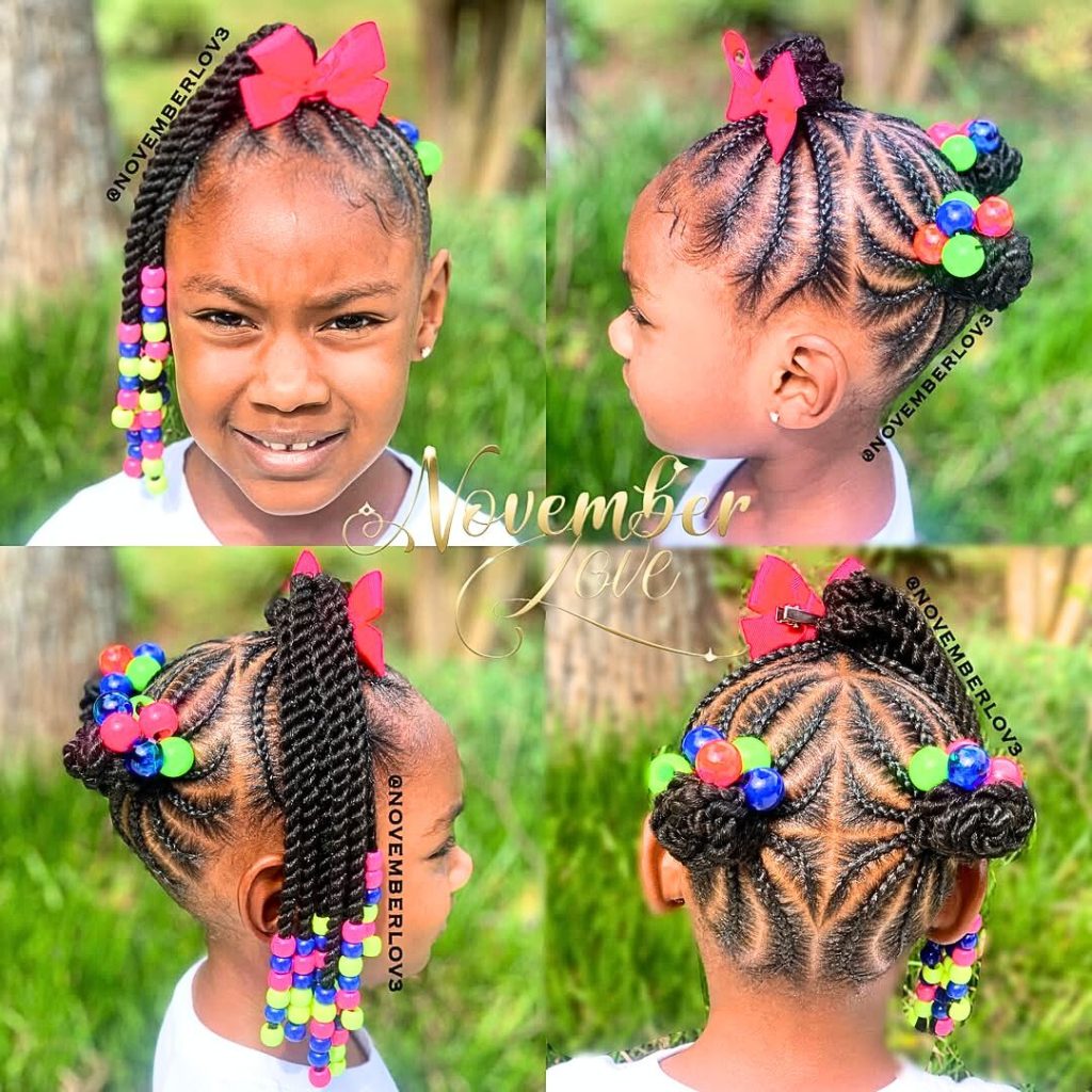 Stylish simple school hairstyles for girls black