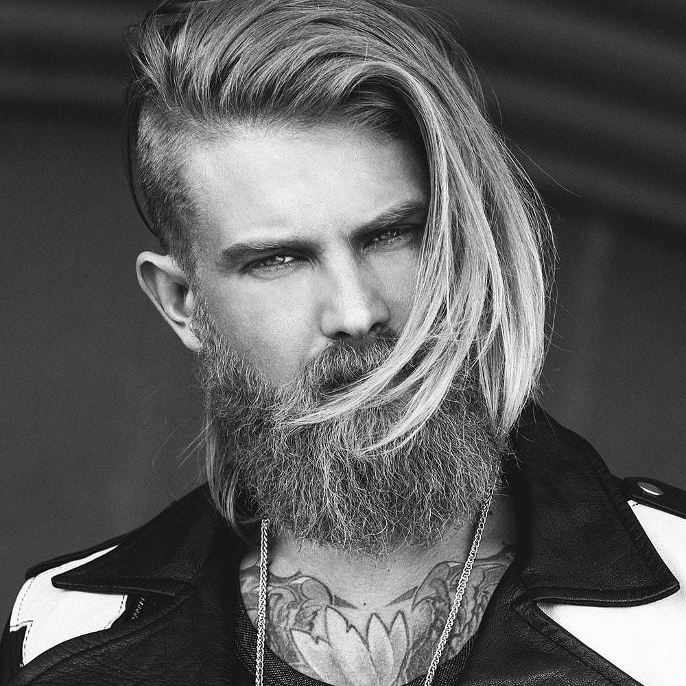 High-end crew cut for long hairstyles for men with straight hair