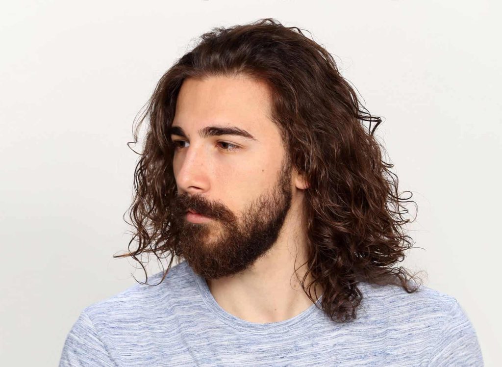 Functional long hairstyles for thick hair men for school