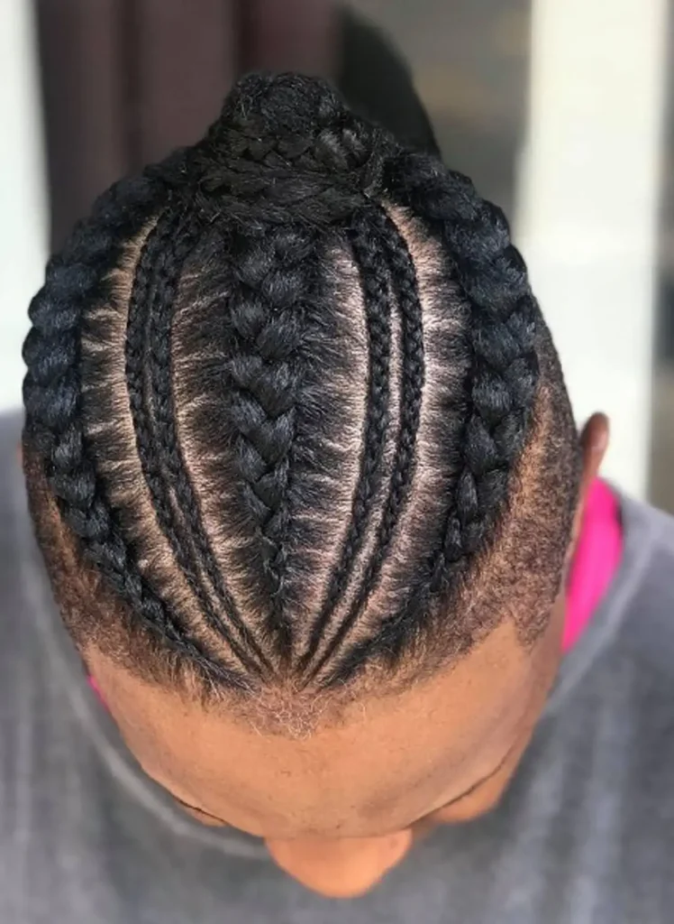 Seasonal hairstyles men with braids for round face