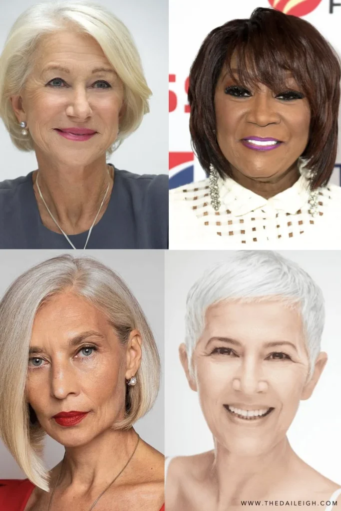Distinctive short choppy hairstyles women over 60