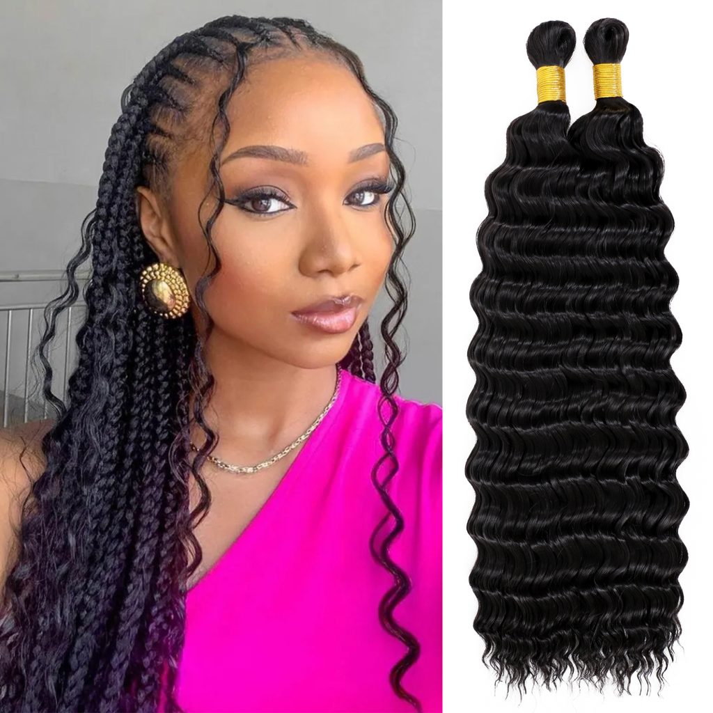 Updated bantu knots for braids for curly hair