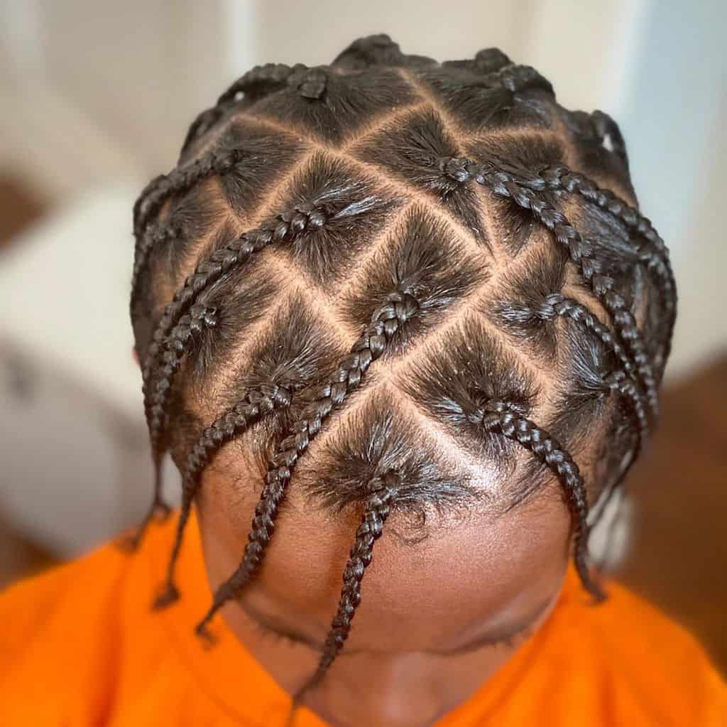 Soft box braids for work