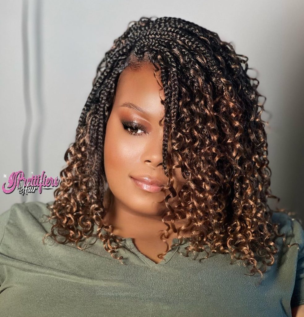 Compact hairstyles braids for curly hair tutorial