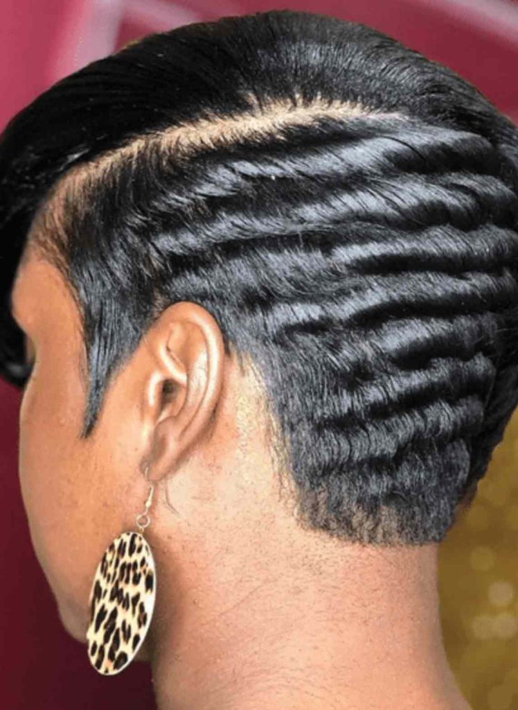 Glamorous modern fade haircut
