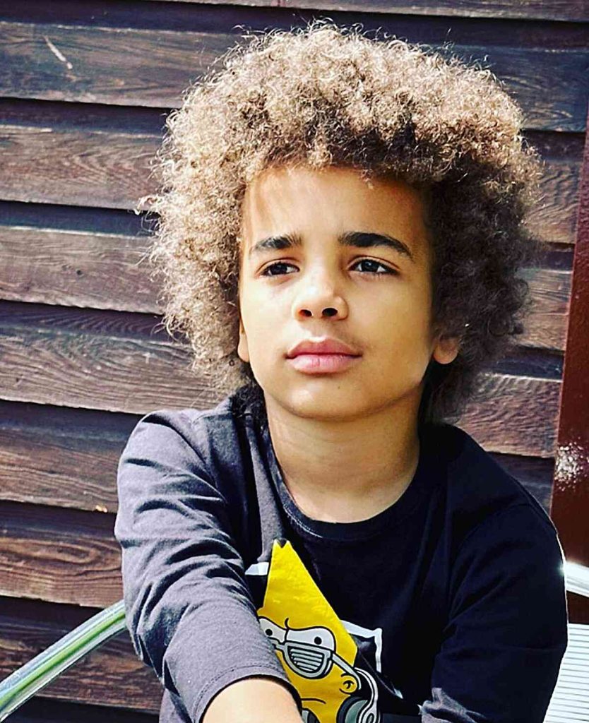 Space-saving party long hairstyles for kids boys