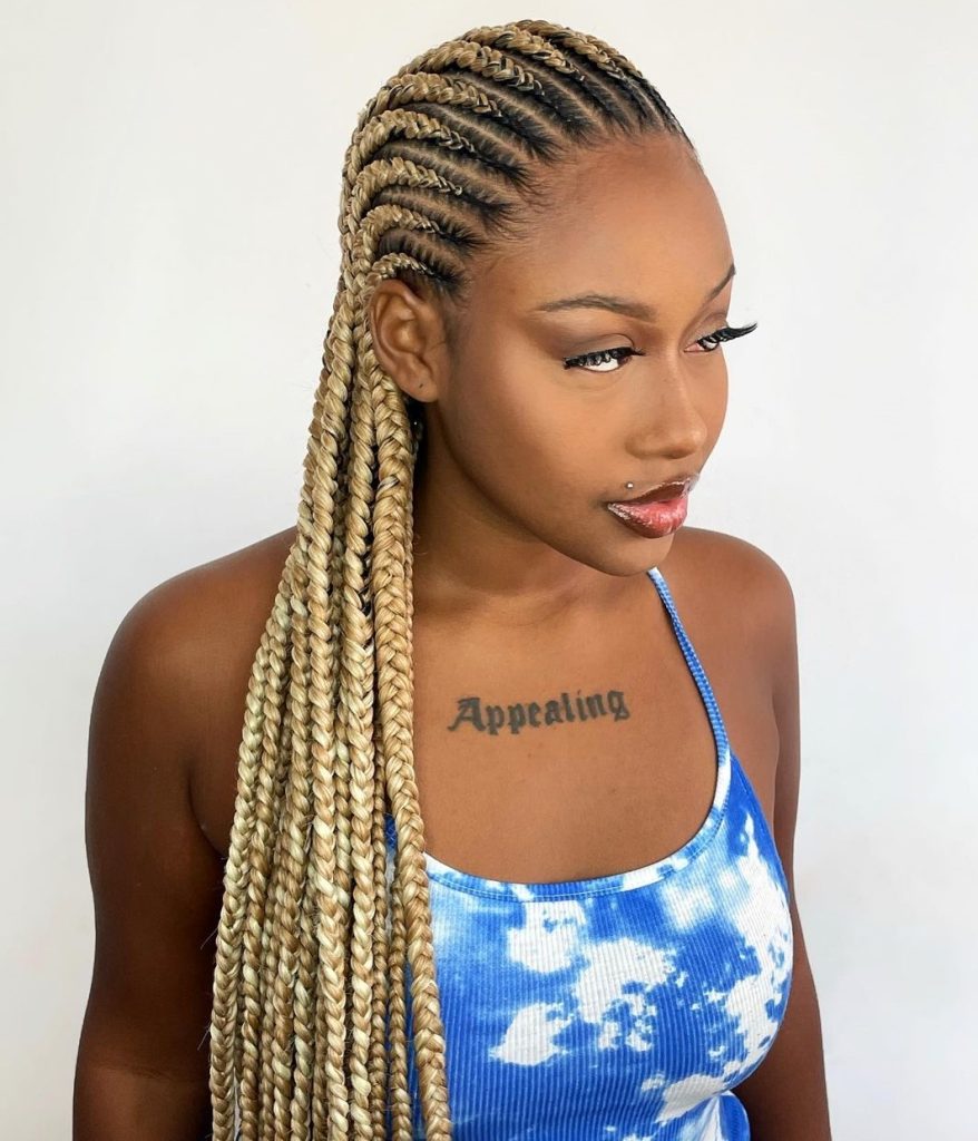 Inviting low maintenance cornrows