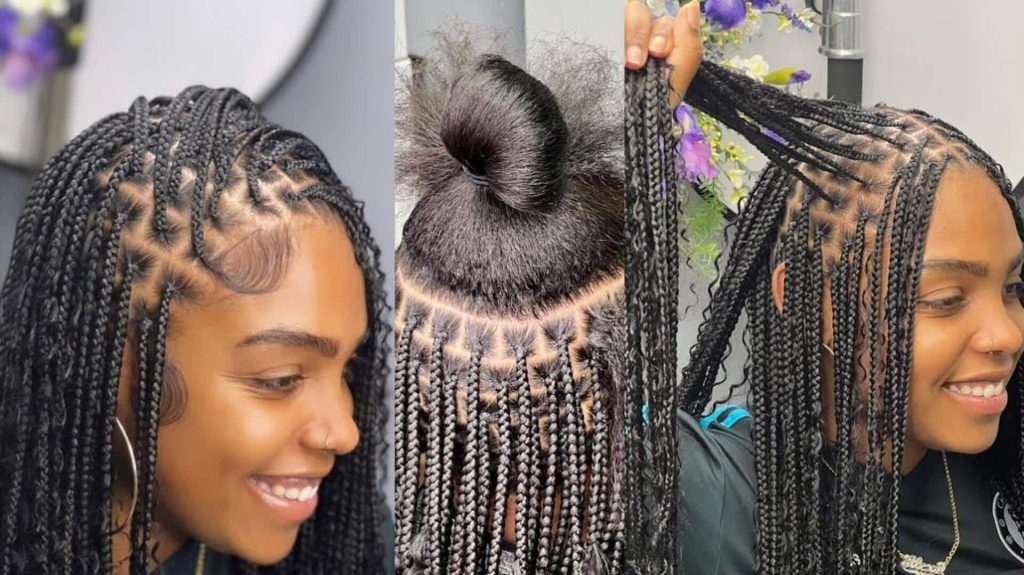 Useful low tension hairstyles for braids for thin hair women