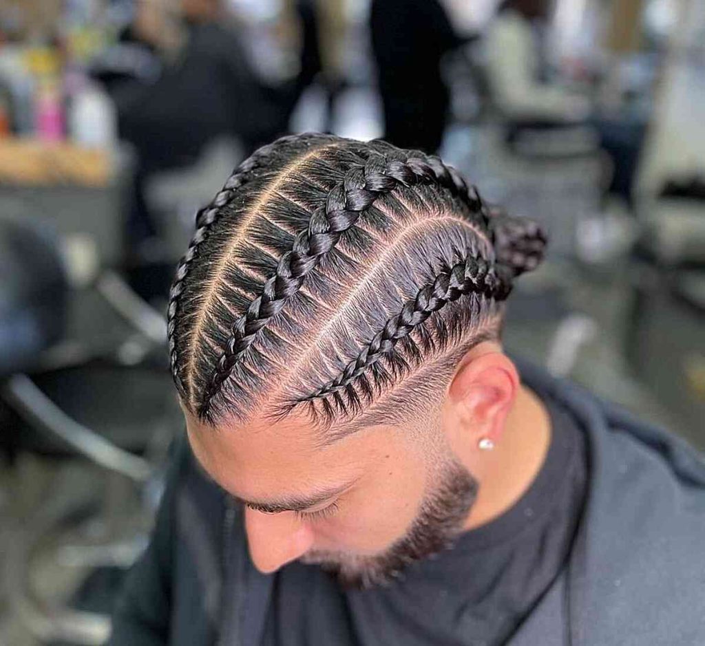 Trendsetting party black hairstyles for men braids