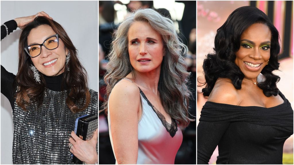 Graceful taper fade for long hairstyles over 60 women