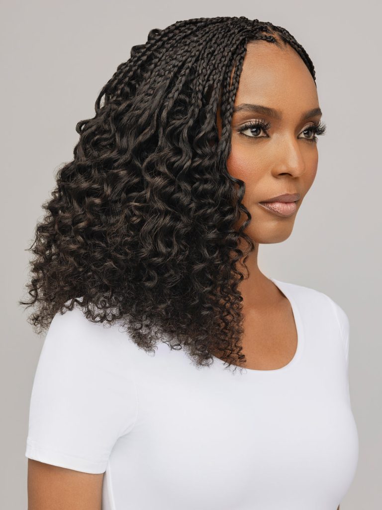 Beautiful quick braids for curly hair