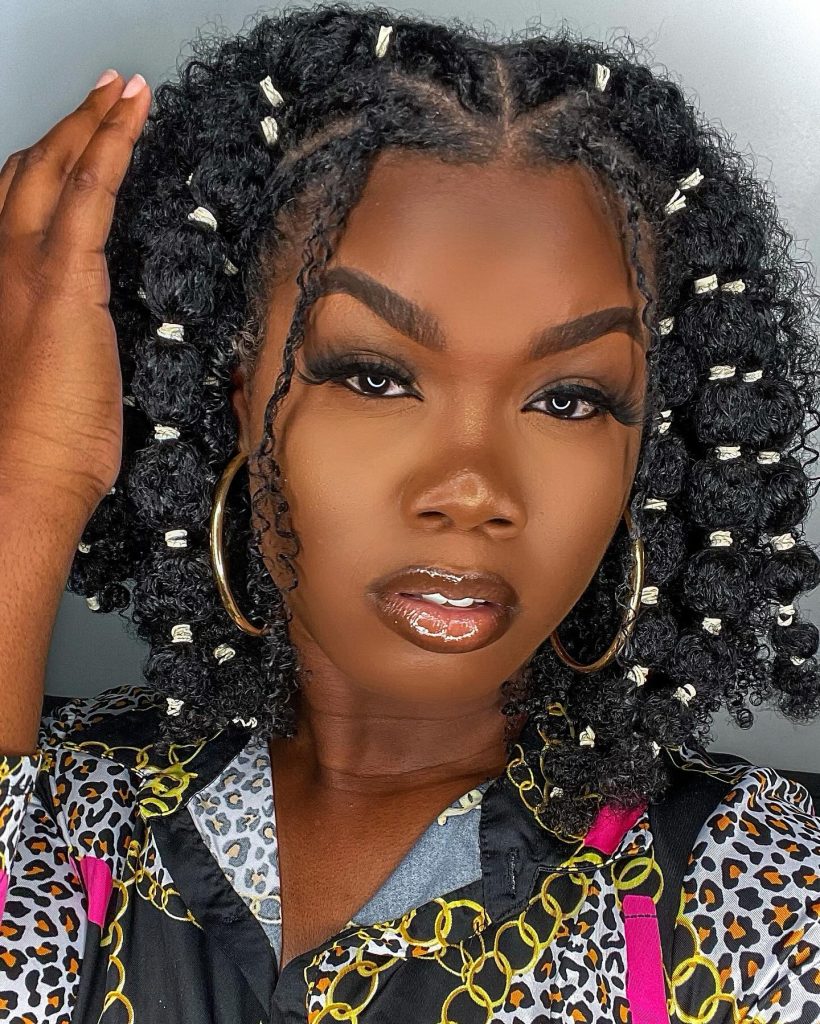 Warm short hairstyles for natural hair looks
