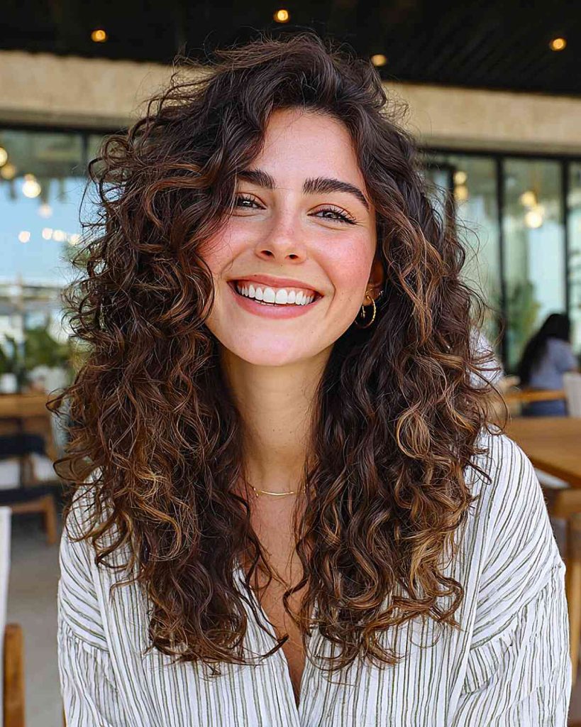 Dazzling trending long hairstyles for curly hair