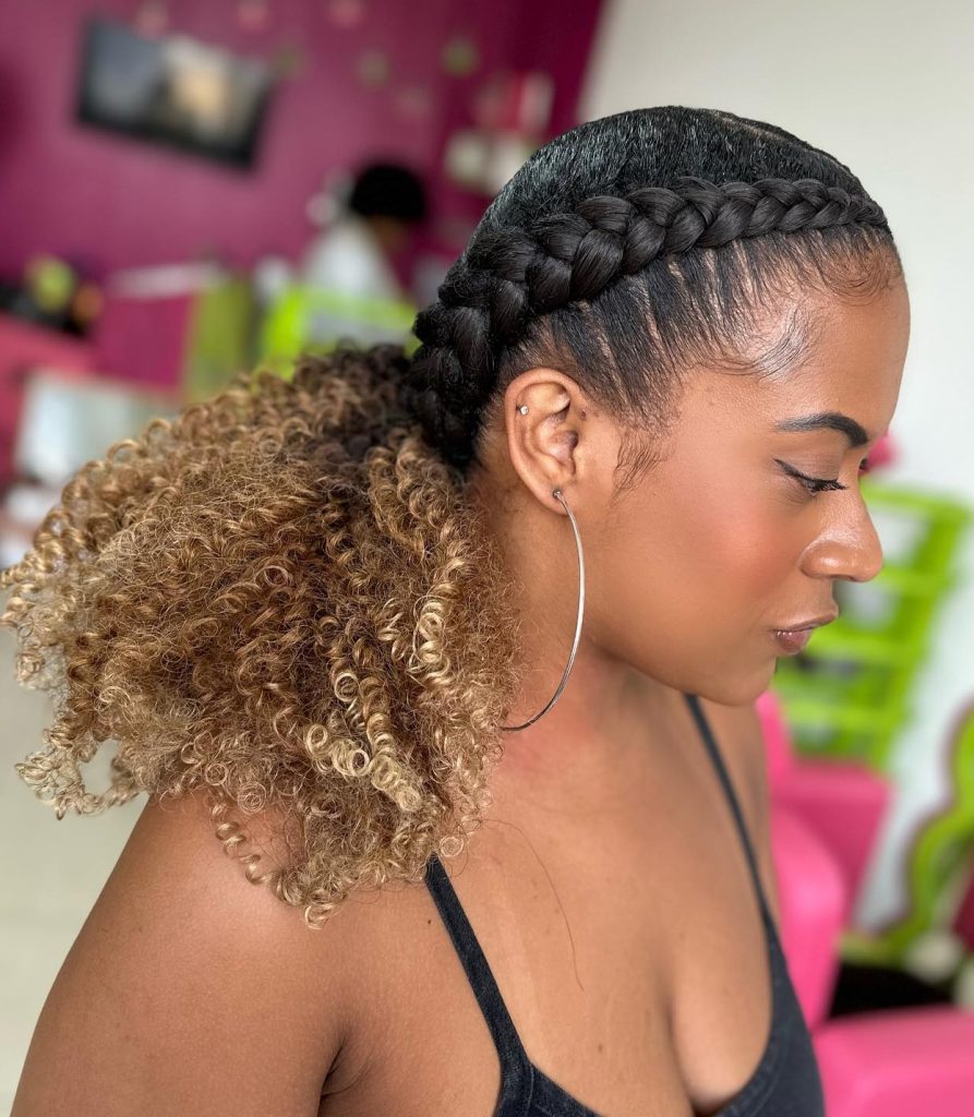 Contemporary black women hairstyles with braids